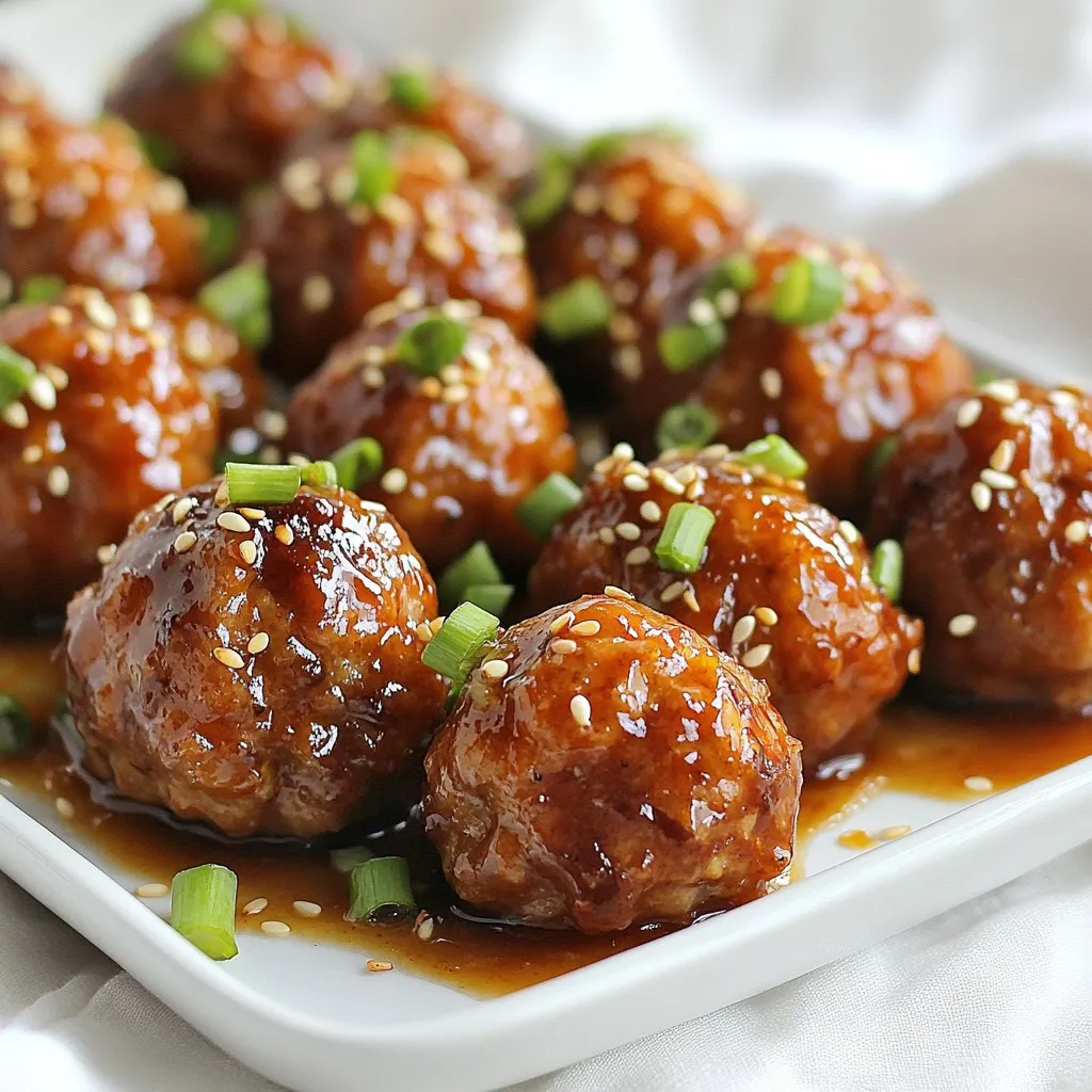 Sweet &#038; Spicy Korean Meatballs Köstlicher Genuss