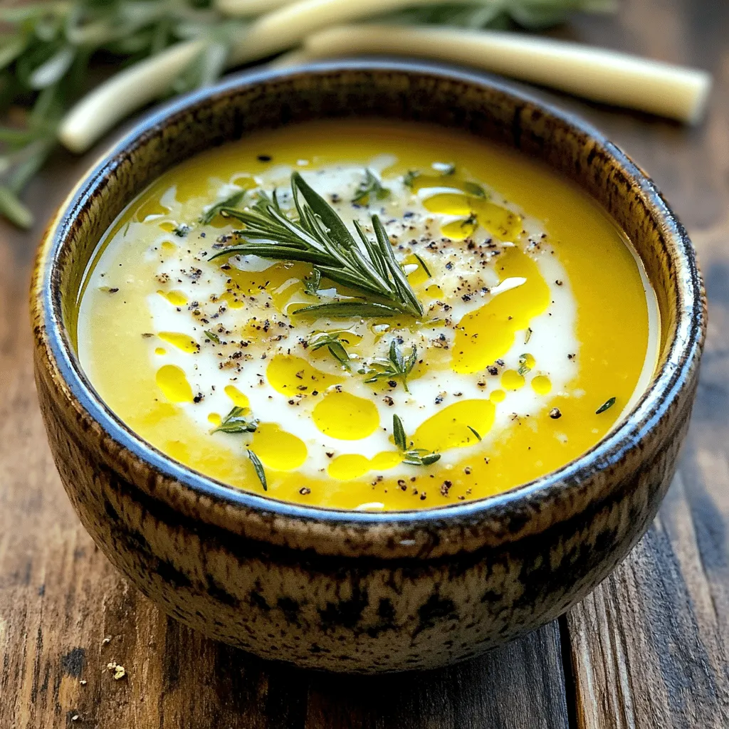 Lemon Rosemary White Bean Soup Einfache Rezeptidee