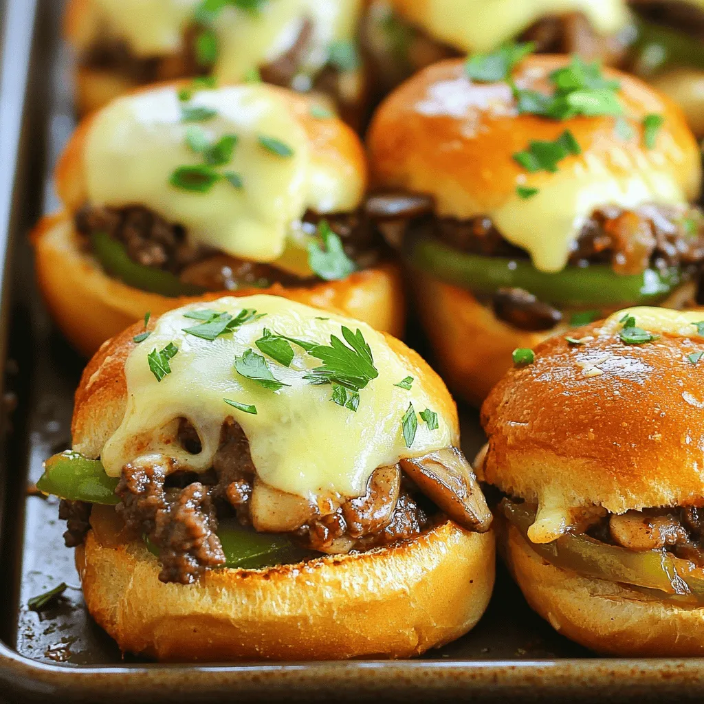 Philly Cheesesteak Sliders Einfach und Lecker Zubereiten