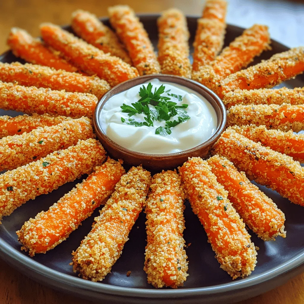 Crispy Parmesan Karottensticks Einfach und Lecker