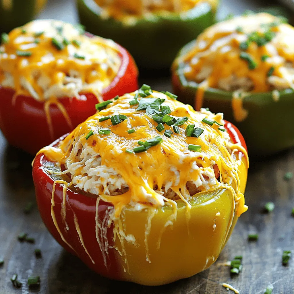 Buffalo Chicken Stuffed Peppers Schmackhafte Ernährung