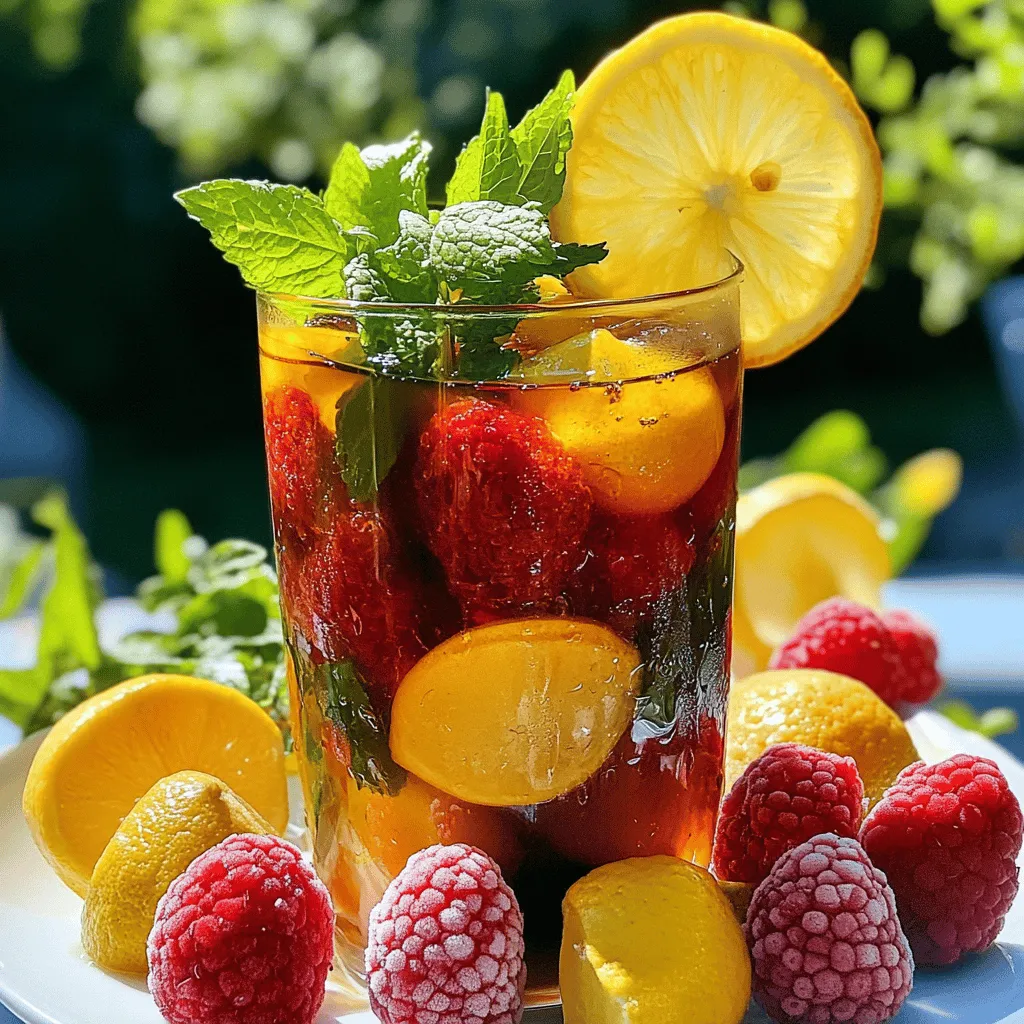 Erdbeer Sweet Tea Erfrischend und Einfach Zubereiten