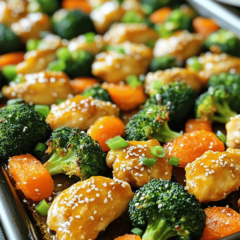 Sheet Pan Orange Chicken and Broccoli Genussrezept