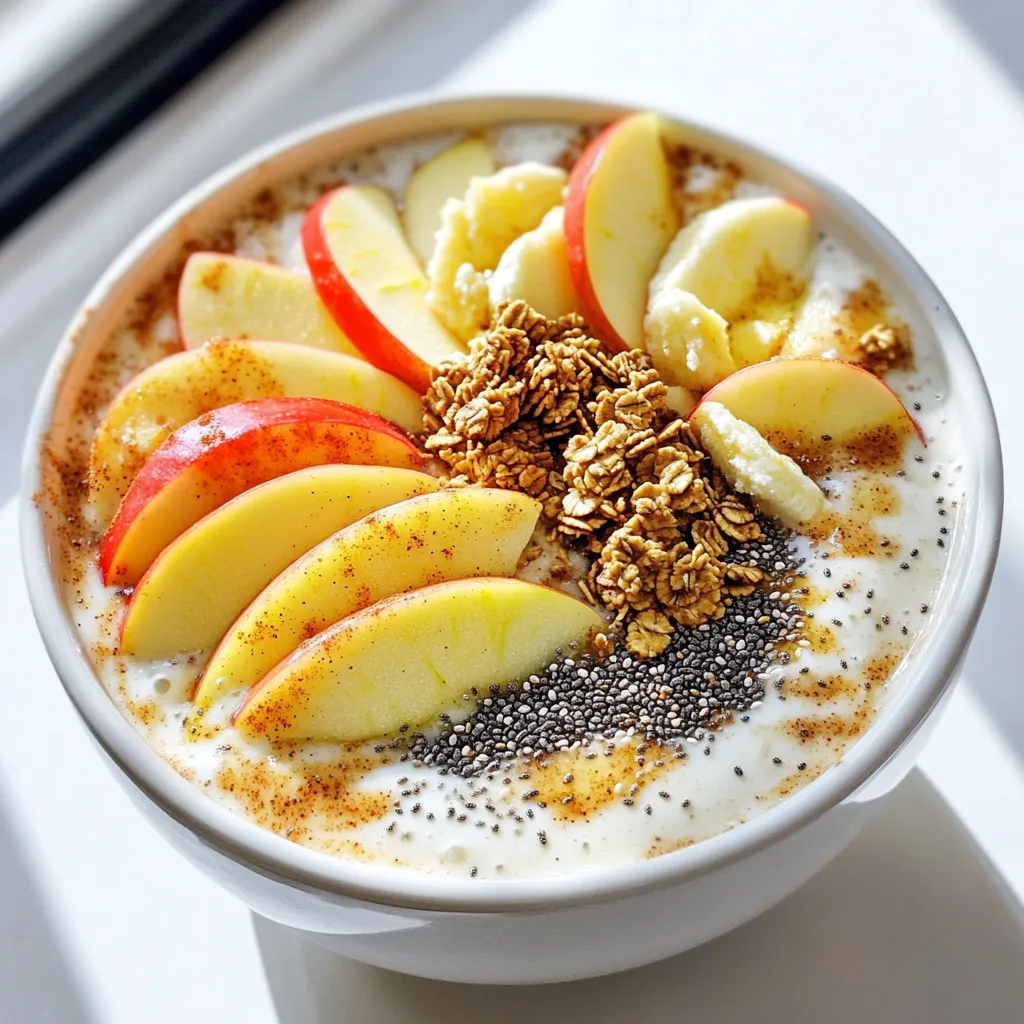 Apple Cinnamon Smoothie Bowl Kraftvoller Gesundheitskick