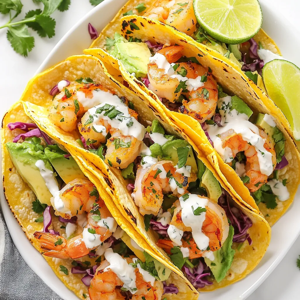 Cilantro Lime Shrimp Tacos Frisch und Einfach Zubereiten