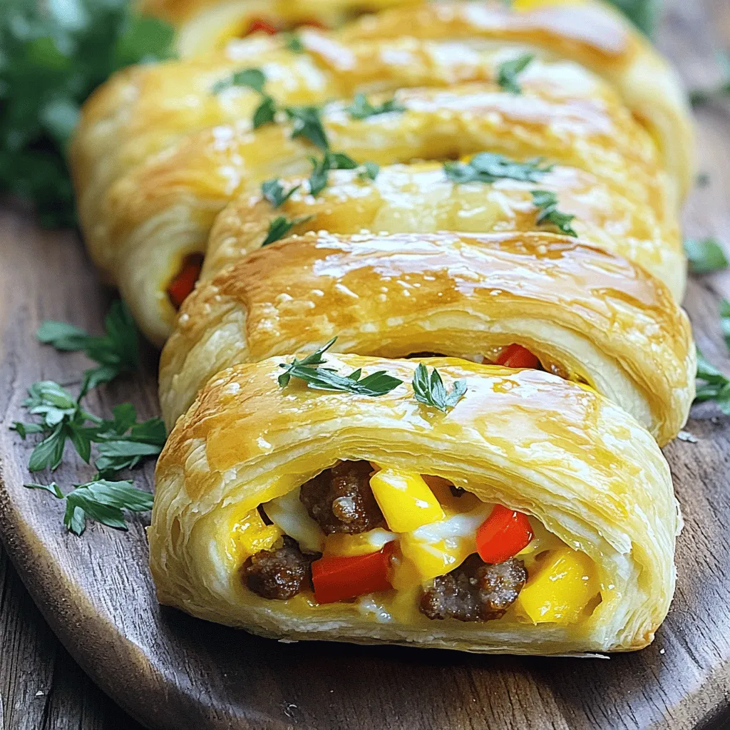 Sausage, Egg, and Cheese Breakfast Rolls Lecker und Einfach