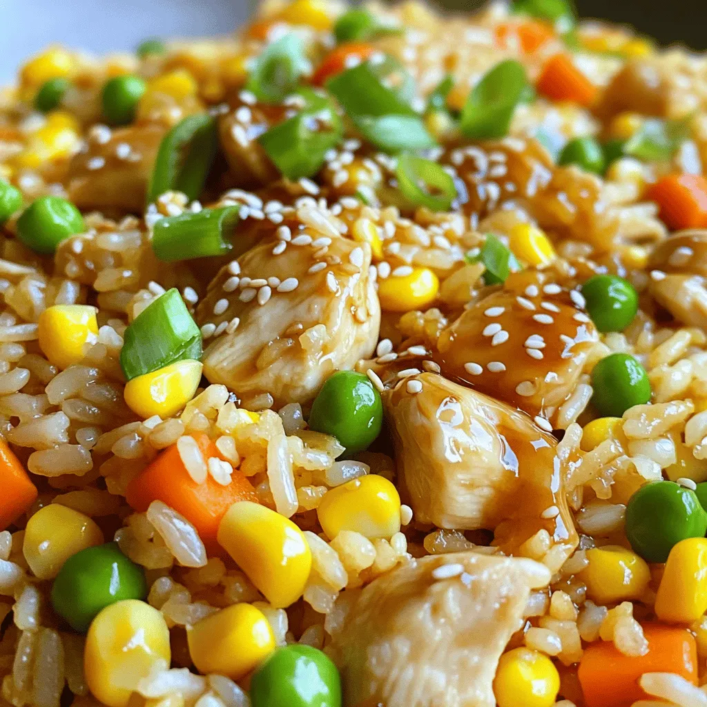 Teriyaki Chicken Fried Rice Einfache und schmackhafte Mahlzeit