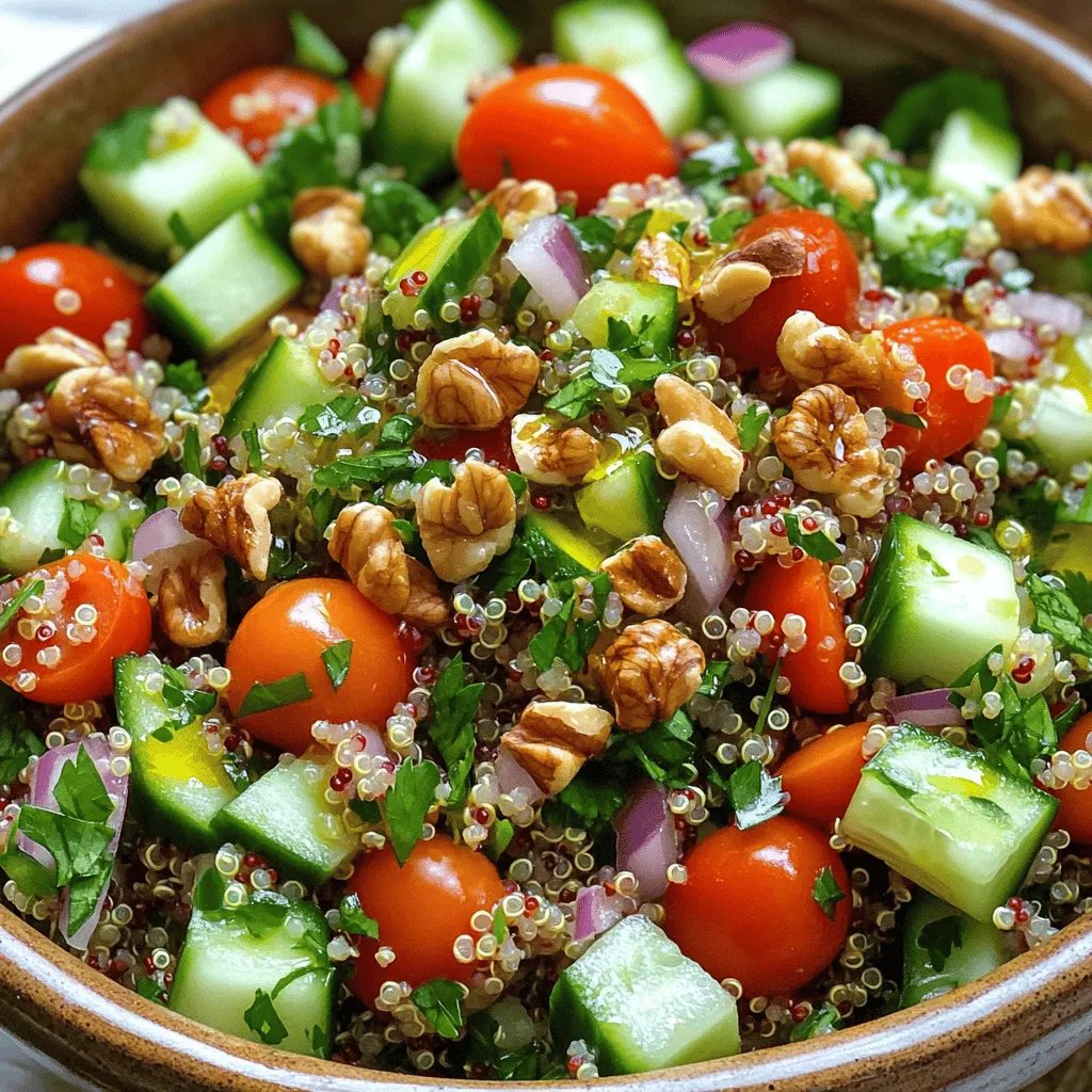 Gesunde Quinoa Tabbouleh Frisch und Nahrhaft