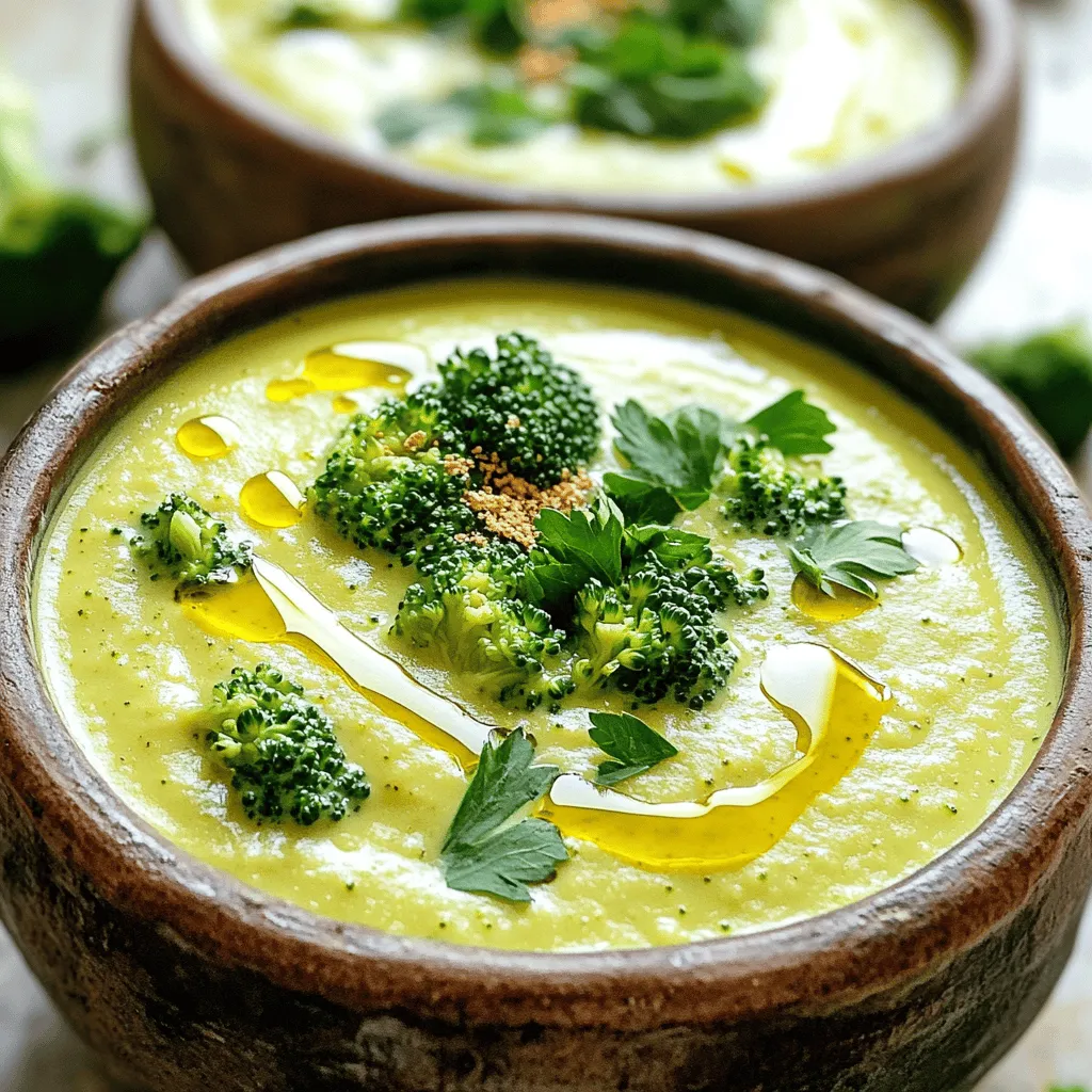 Vegan Broccoli Cheese Soup Einfach und Nahrhaft