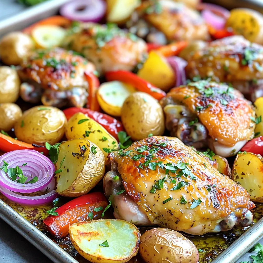 Saftiges Sheet-Pan Greek Chicken &#038; Potatoes Rezept