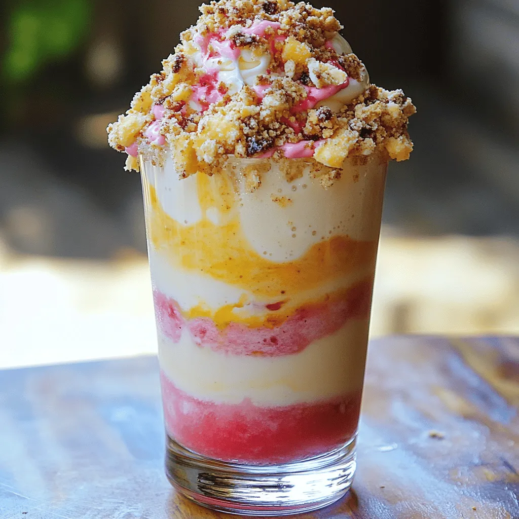 Ein Zuckerwatte-Milchshake ist eine süße Mischung aus Eis und Zuckerwatte. Er hat eine cremige Textur und einen süßen, fröhlichen Geschmack. Diese Kombination zieht viele Menschen an, besonders Kinder. Der bunte Look macht ihn auch visuell ansprechend.