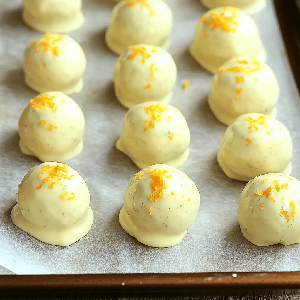 No Bake Orange Creamsicle Truffles Frisch und Lecker