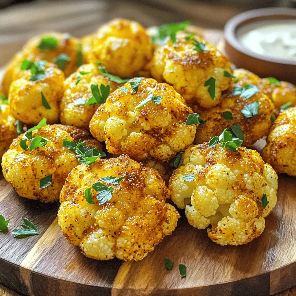 Spicy Air Fryer Cauliflower Bites Knuspriger Genuss