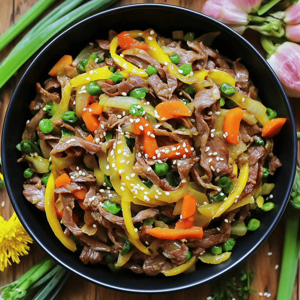 Low-Carb Kabis und Rindfleisch Stir Fry Rezept