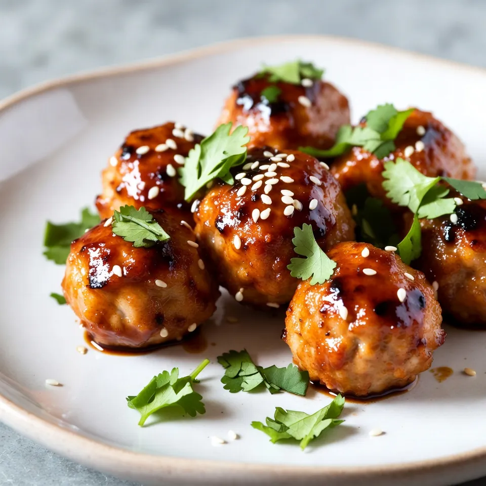 Teriyaki Chicken Meatballs Leckere und einfache Rezeptidee