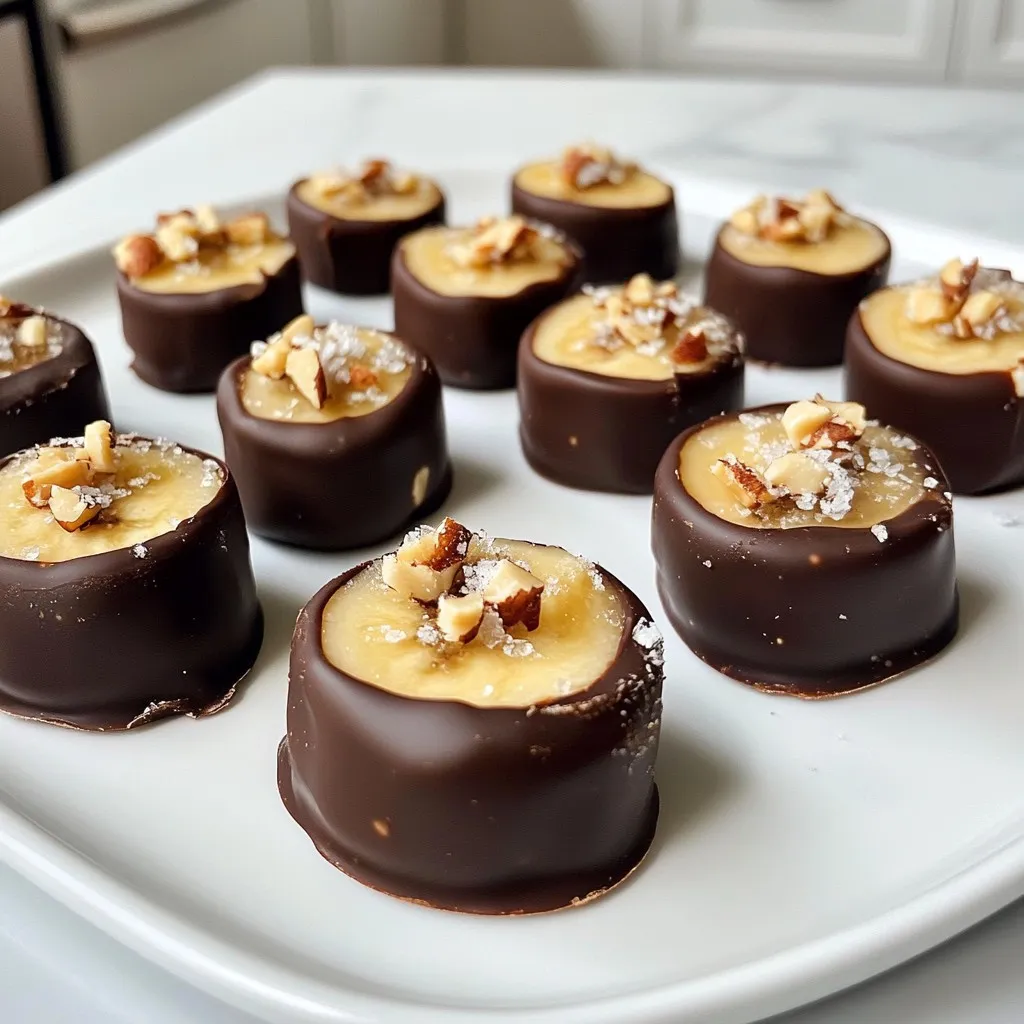 Schokoladenüberzogene Bananenhäppchen lecker genießen