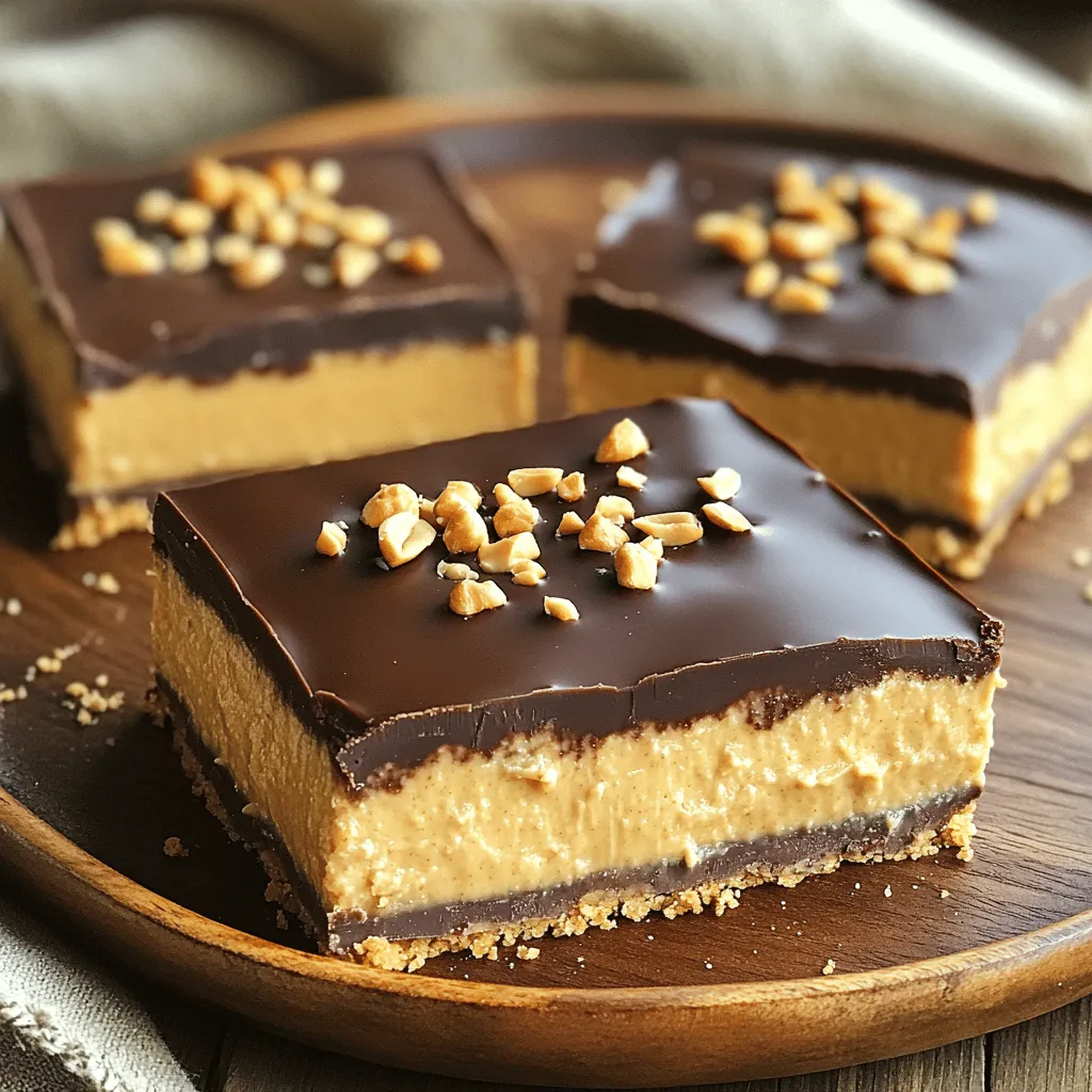 No-Bake Buckeye Cheesecake Bars Einfache und Leckereien