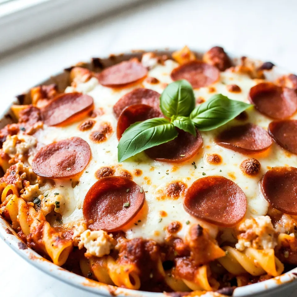 Pepperoni Pizza Casserole Einfache und köstliche Mahlzeit