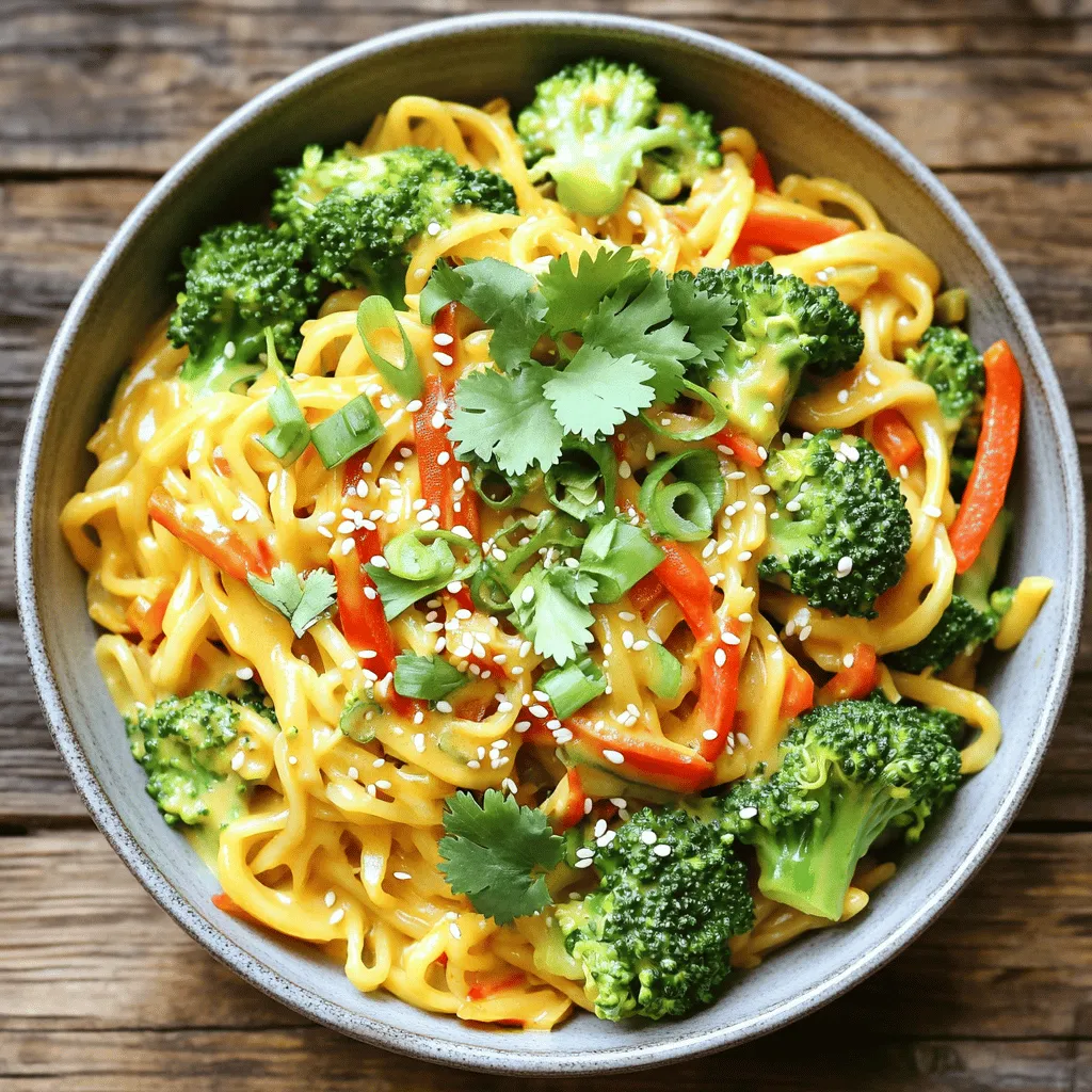 Vegan Thai Coconut Curry Noodles Einfache Rezeptidee