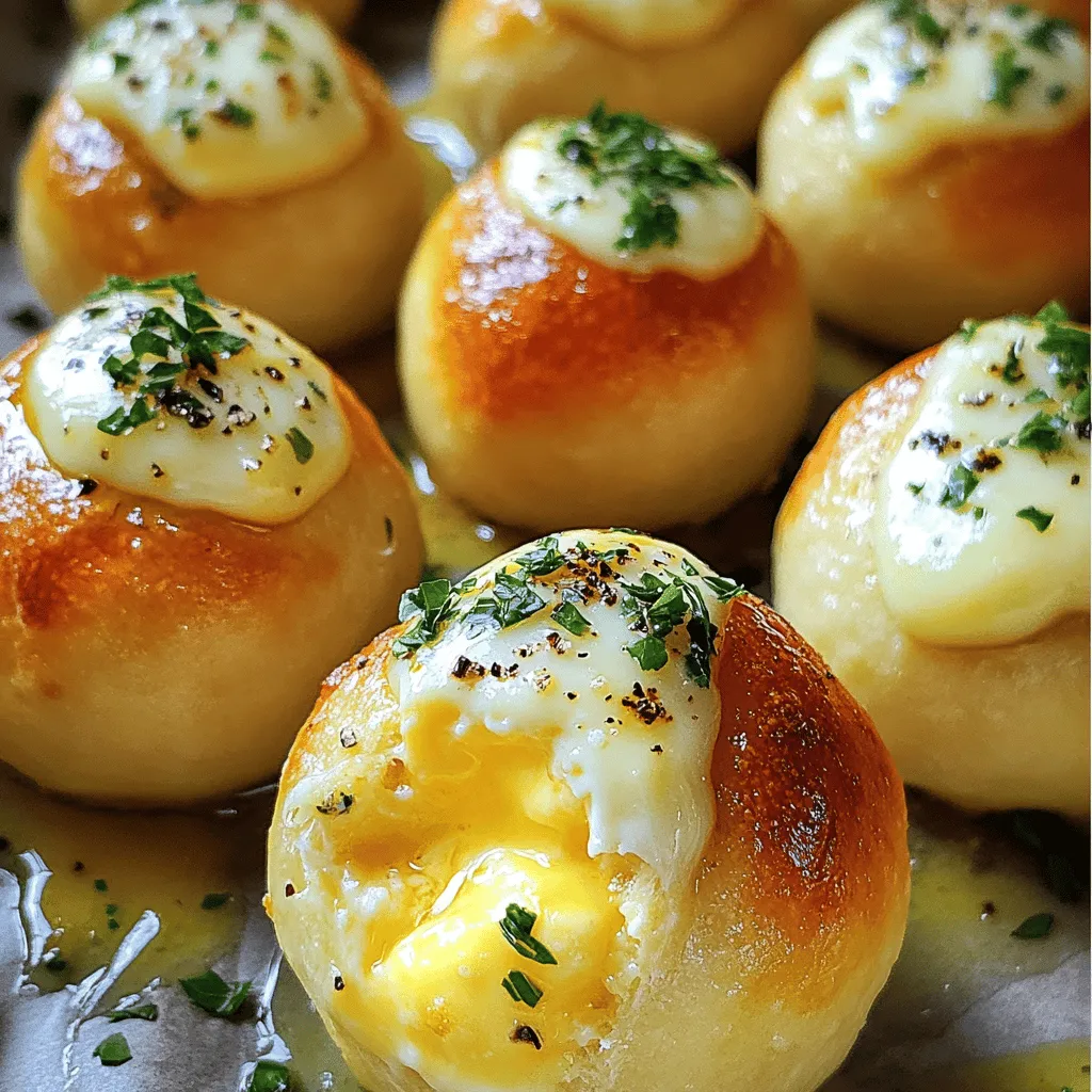 Pillsbury Biscuit Garlic Butter Cheese Bombs Rezept