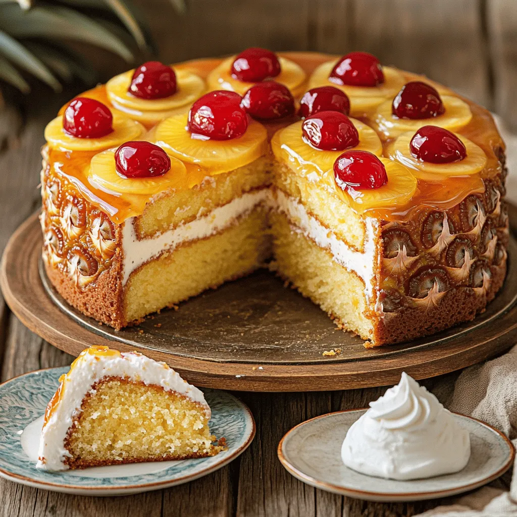 Leckere Ananas-Überraschungskuchen Einfache Anleitung