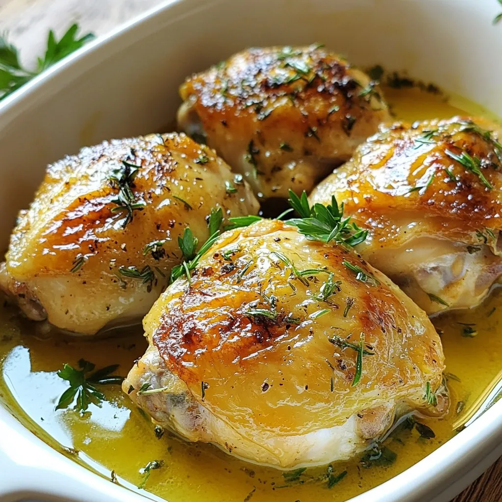 Knoblauch Kräuter Hähnchenschenkel mit Geschmack