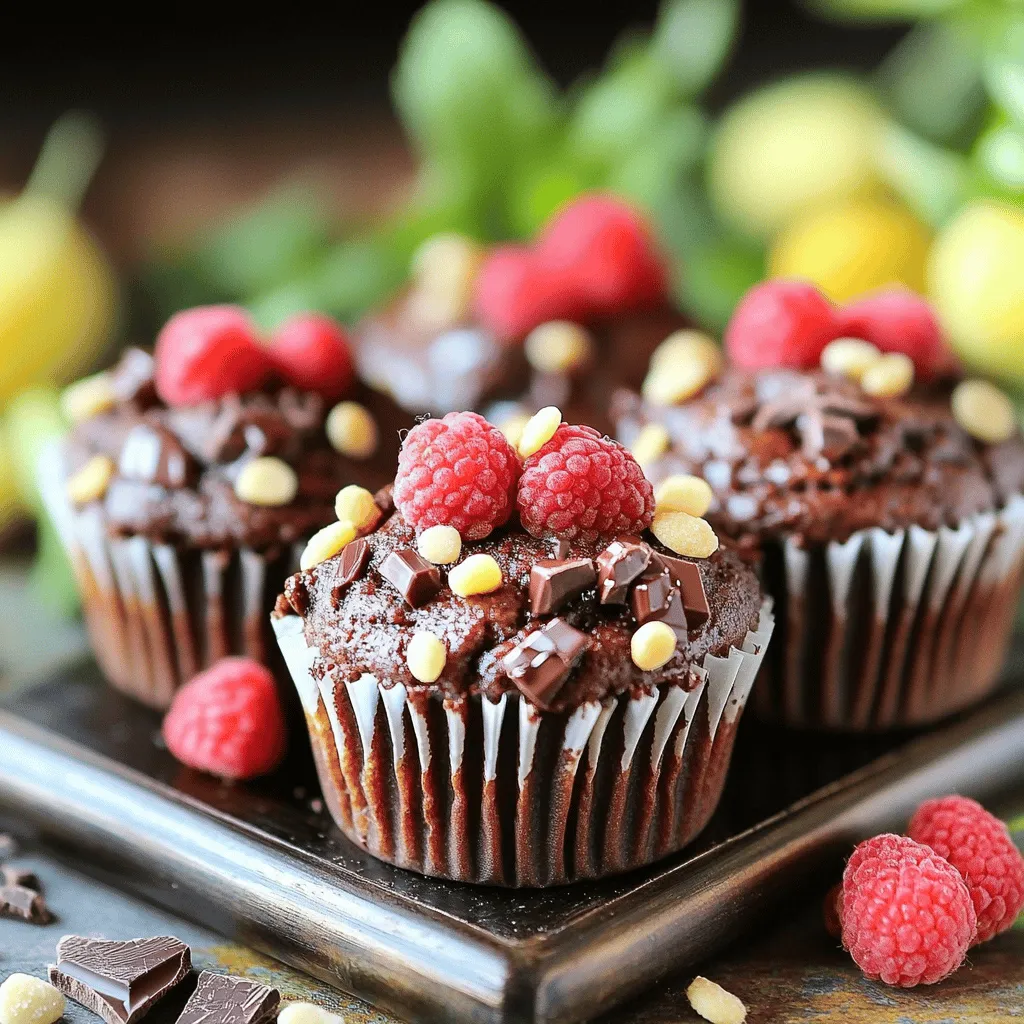 Gesunde Schokoladen-Mini-Muffins Einfaches Rezept