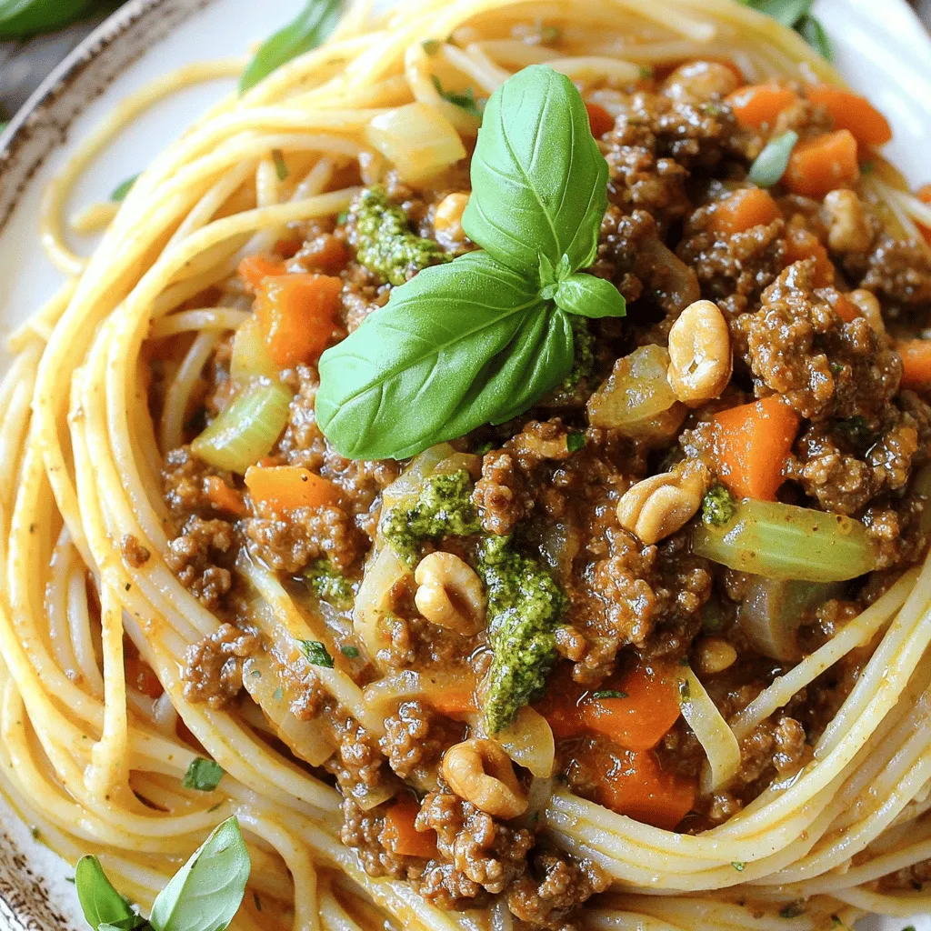 Walnut Bolognese Nourishing und Einfache Zubereitung
