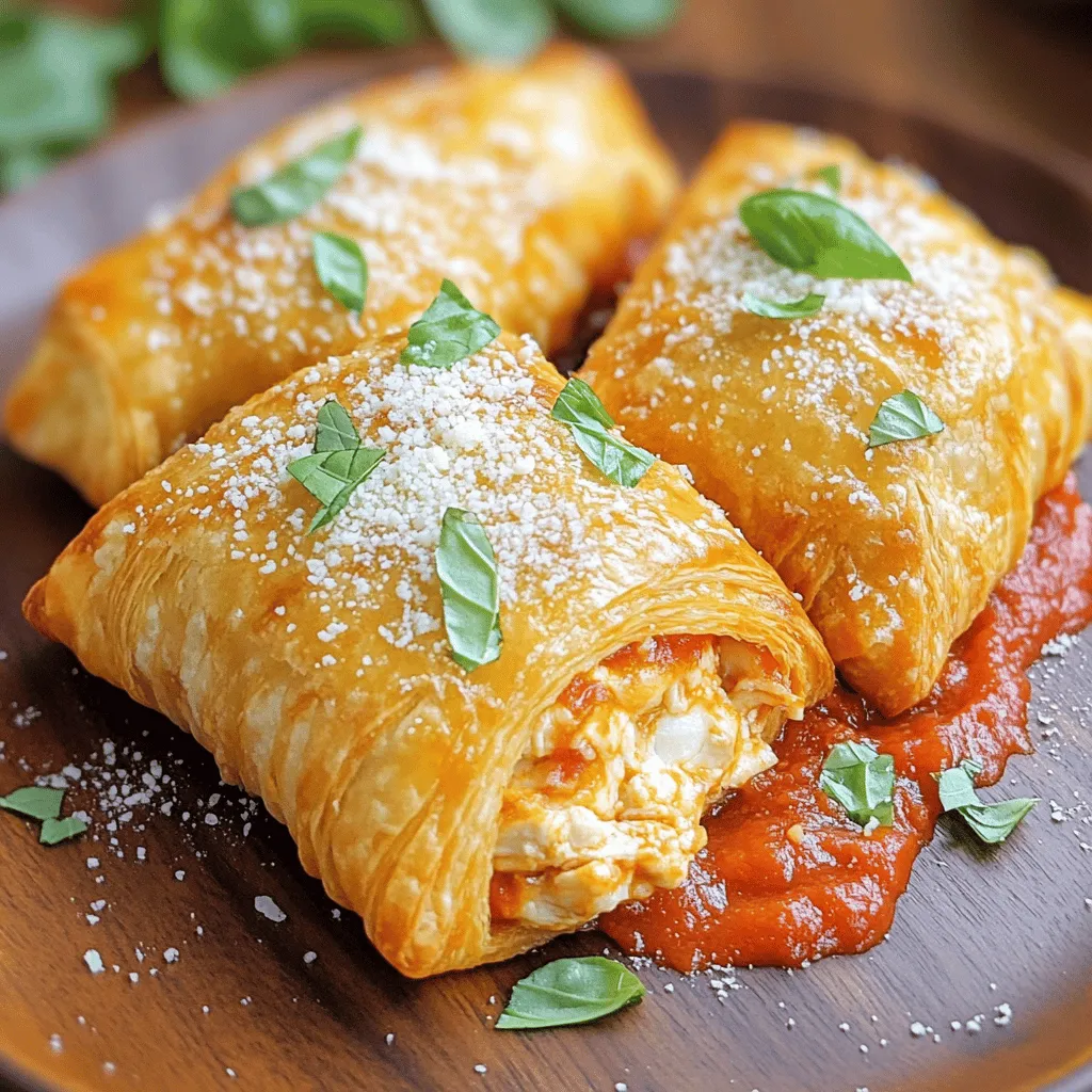 Köstliche Chicken Parmesan Pillows Einfaches Rezept