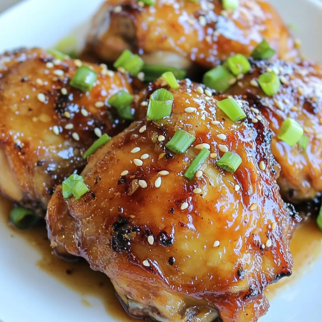 Honig Knoblauch Hähnchenkeulen Saftig und Würzig