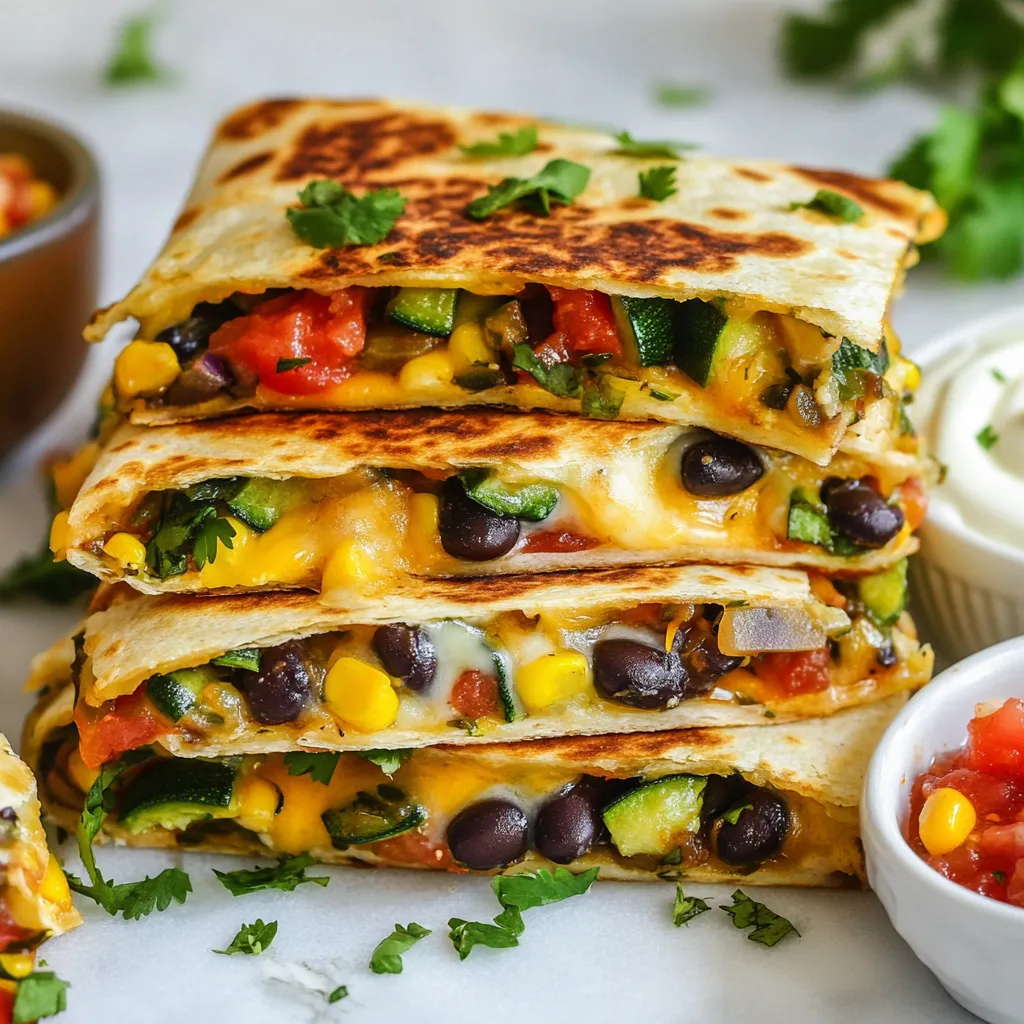 Loaded Veggie Quesadillas Einfach und Lecker Rezept