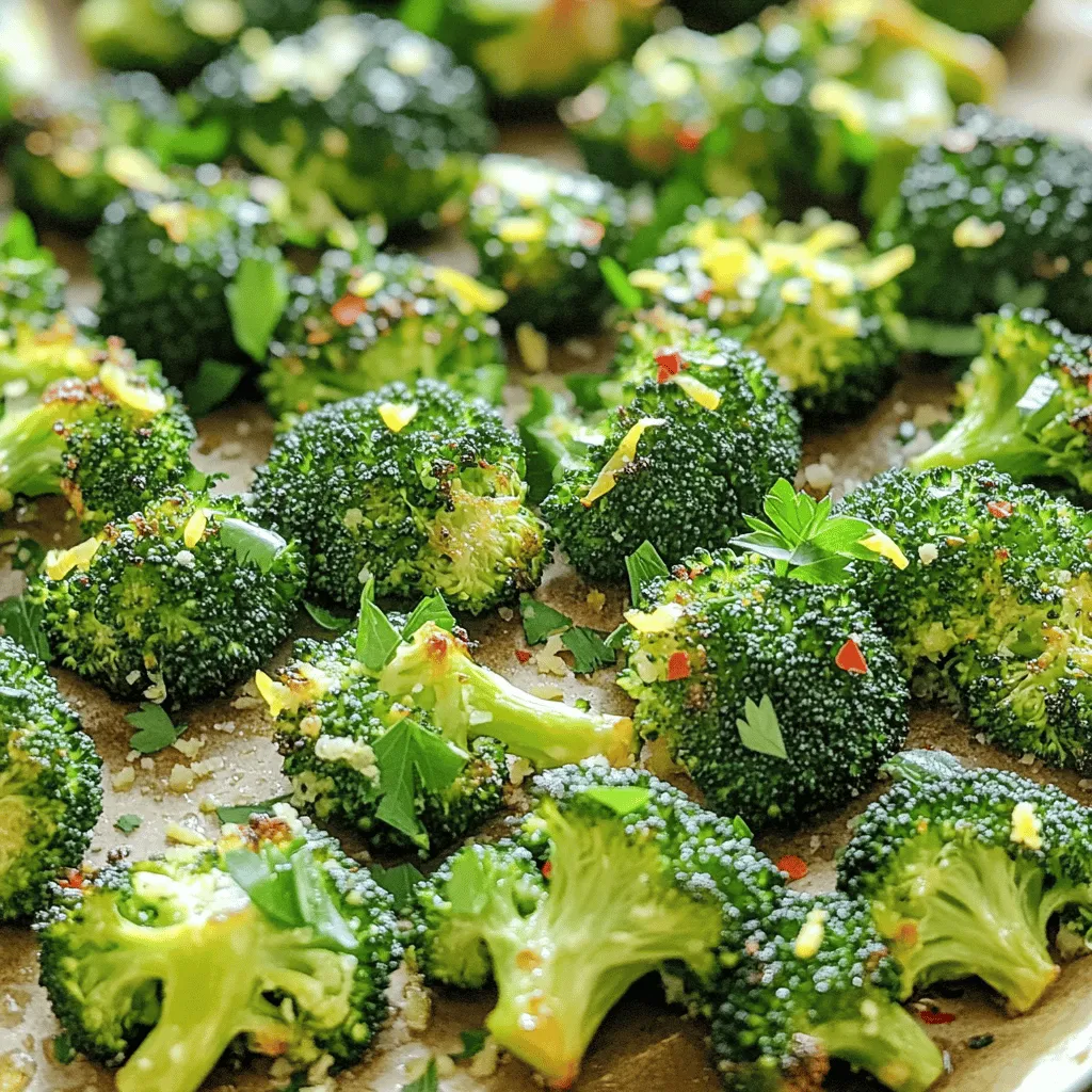 Lemon Garlic Roasted Broccoli Einfach und Gesund