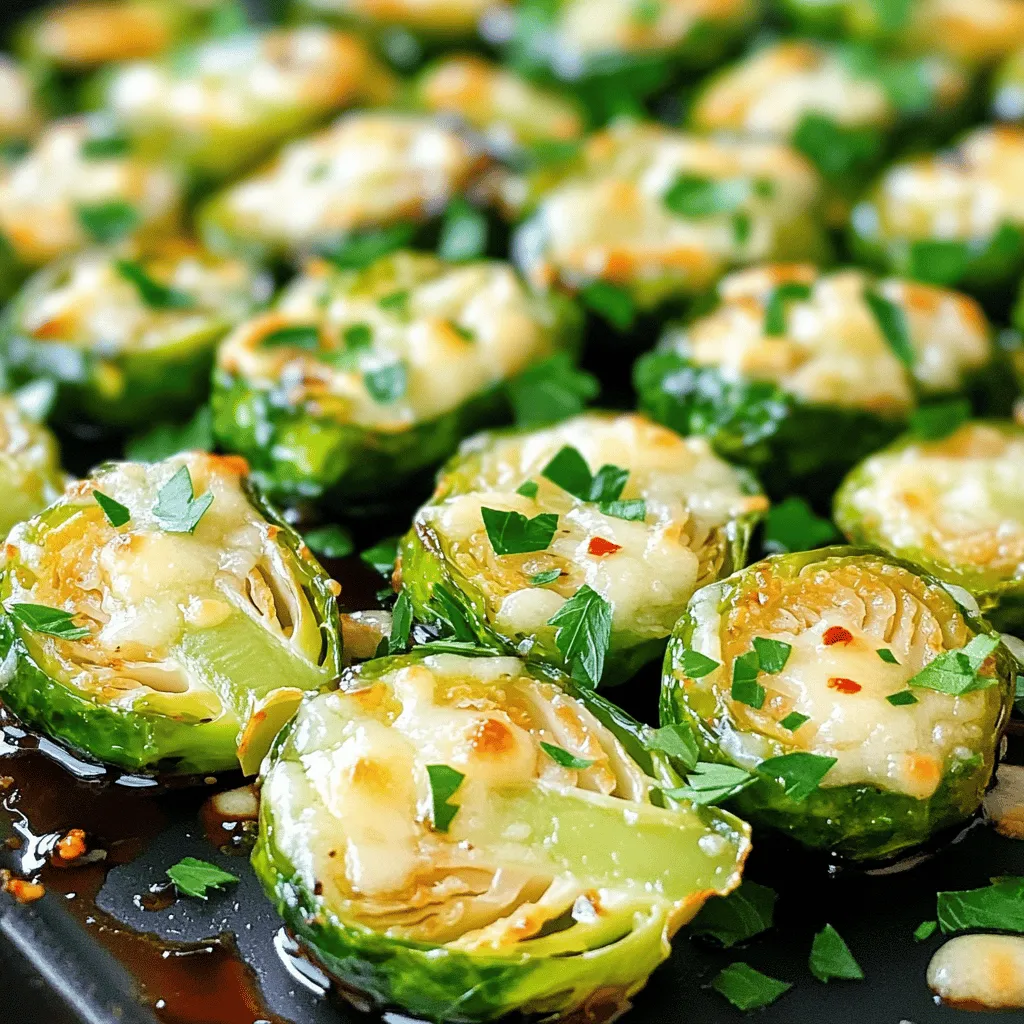 Gerösteter Knoblauch-Parmesan Rosenkohl Genuss