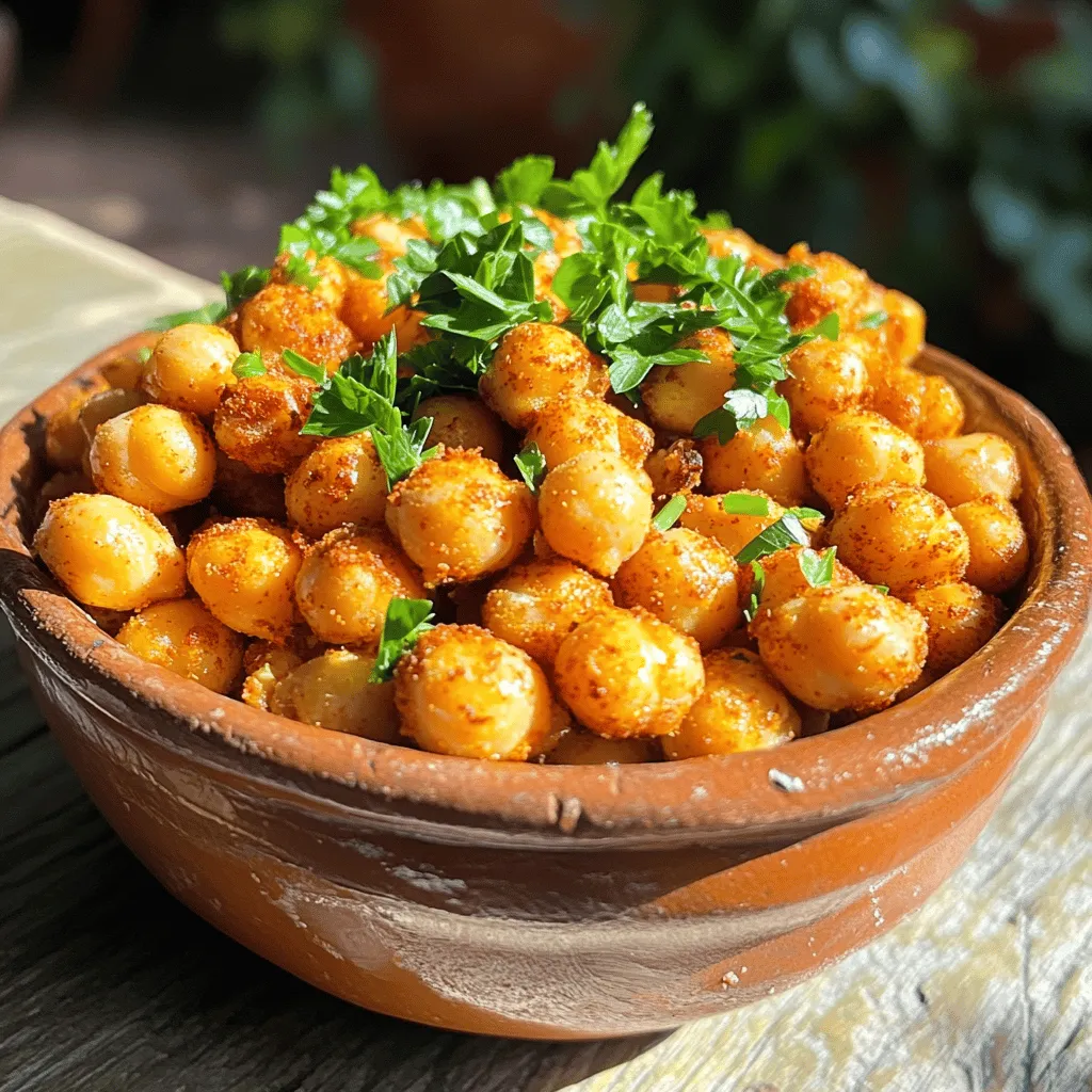 Crispy Chickpeas with Spices Knusprige Geschmacksexplosion