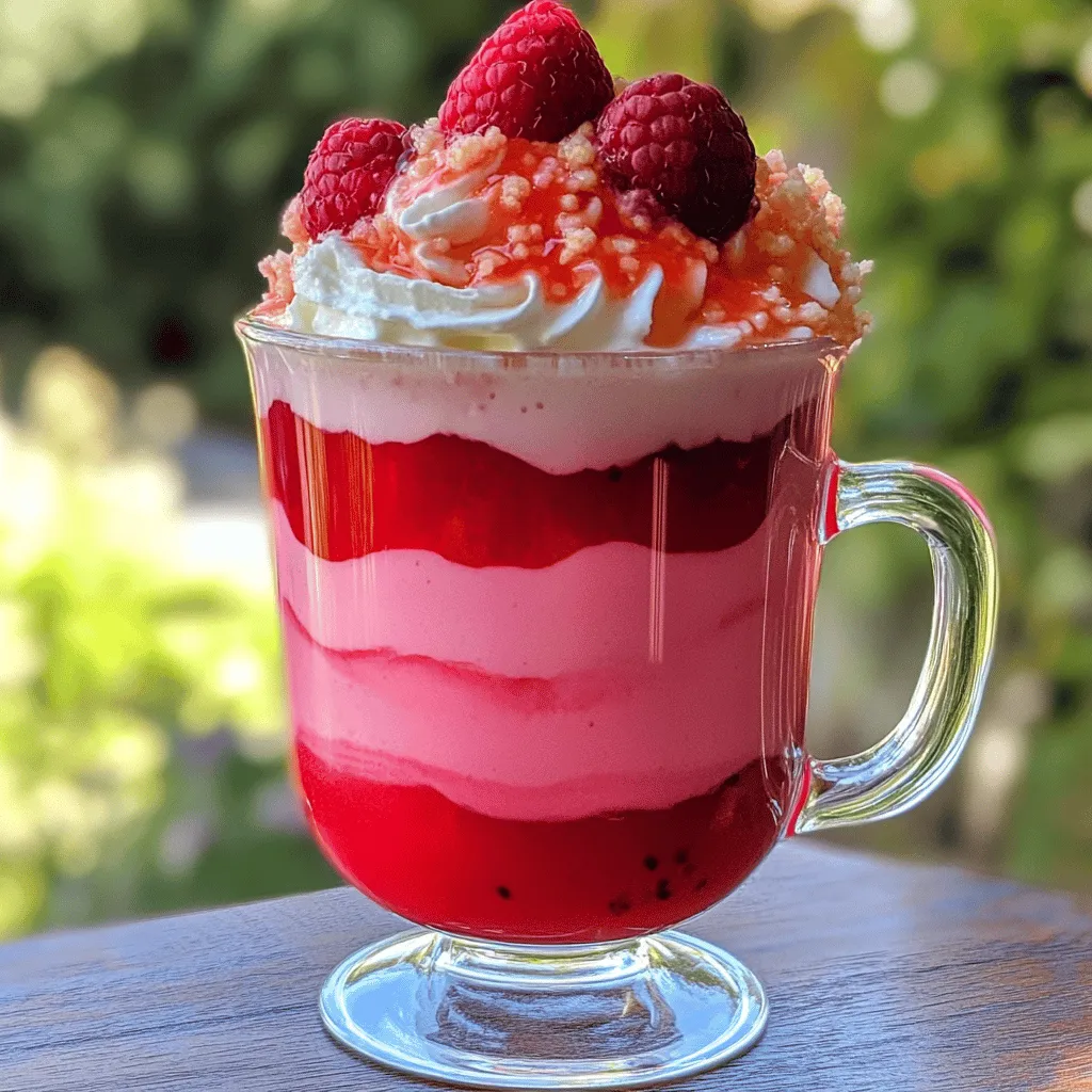 Raspberry Hibiscus Latte Kraftvoll und Erfrischend