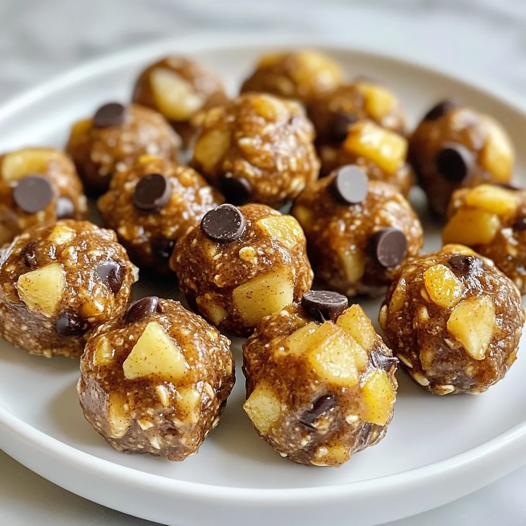Cinnamon Apple Energy Bites Einfacher Energiekick