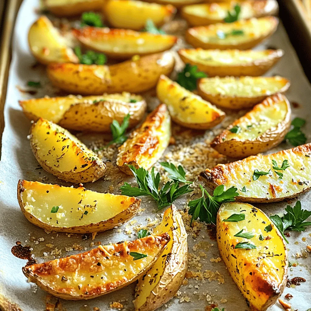 Knoblauch Röstkartoffelspalten Einfaches Rezept