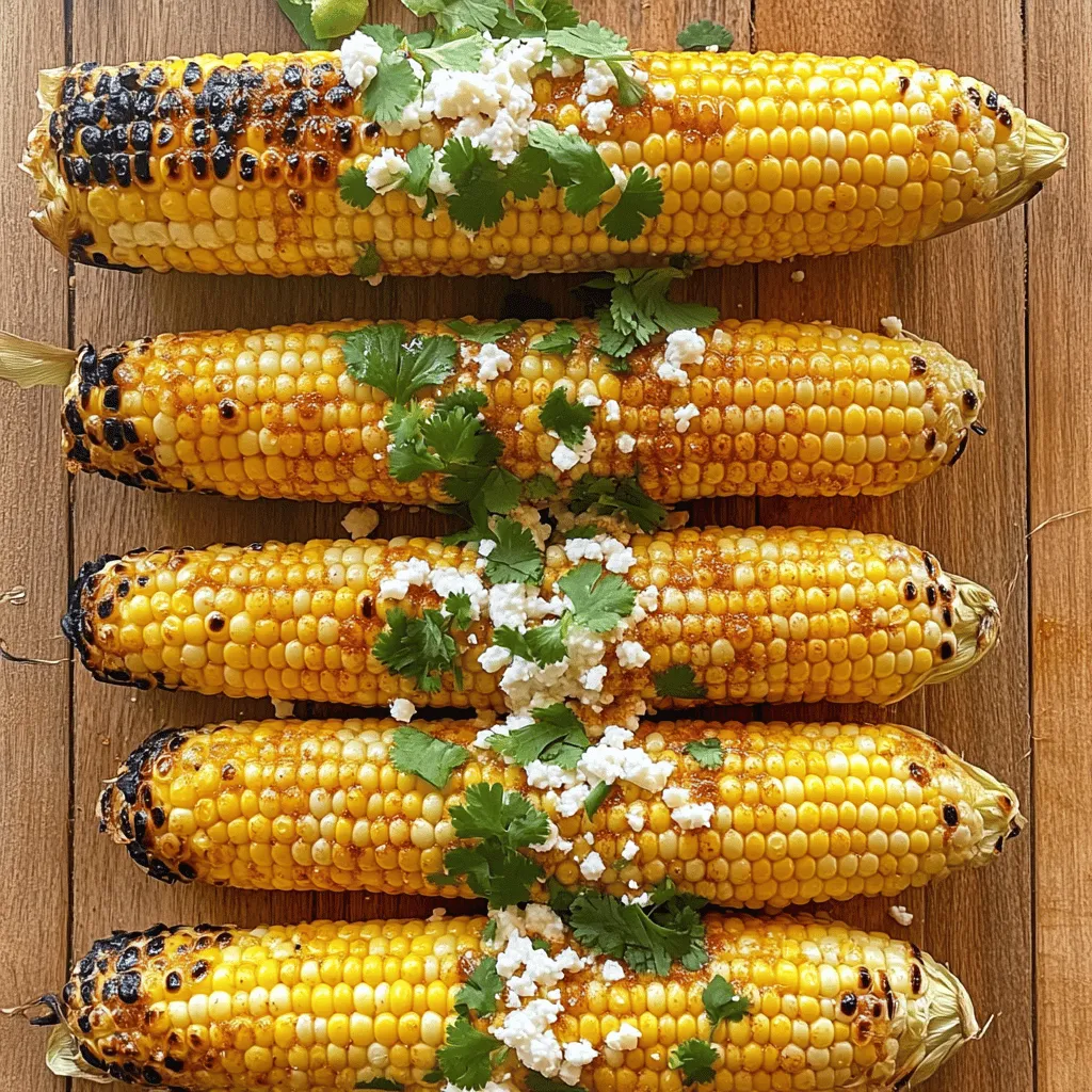 Chipotle Lime Gegrillter Mais Frisch und Einladend