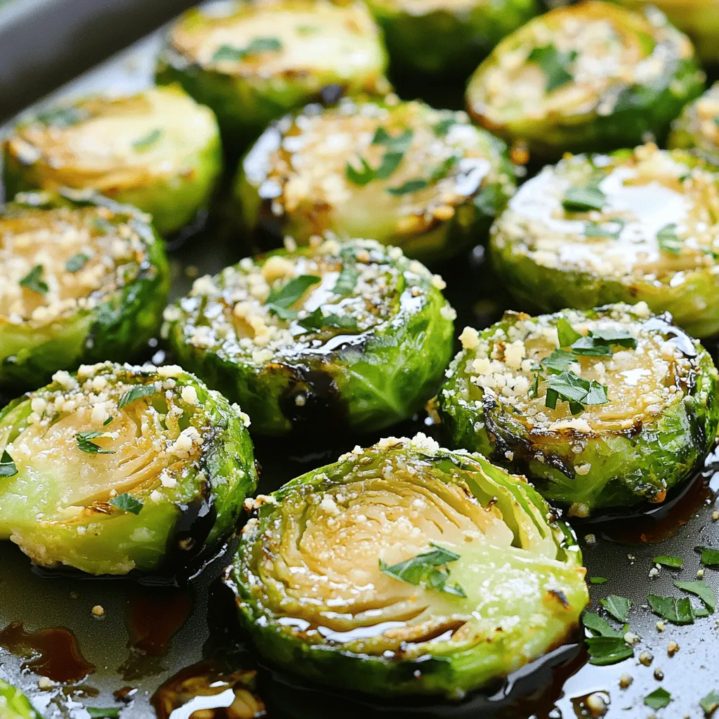 Knoblauch Parmesan Röst-Brüsselsprossen Einfaches Rezept