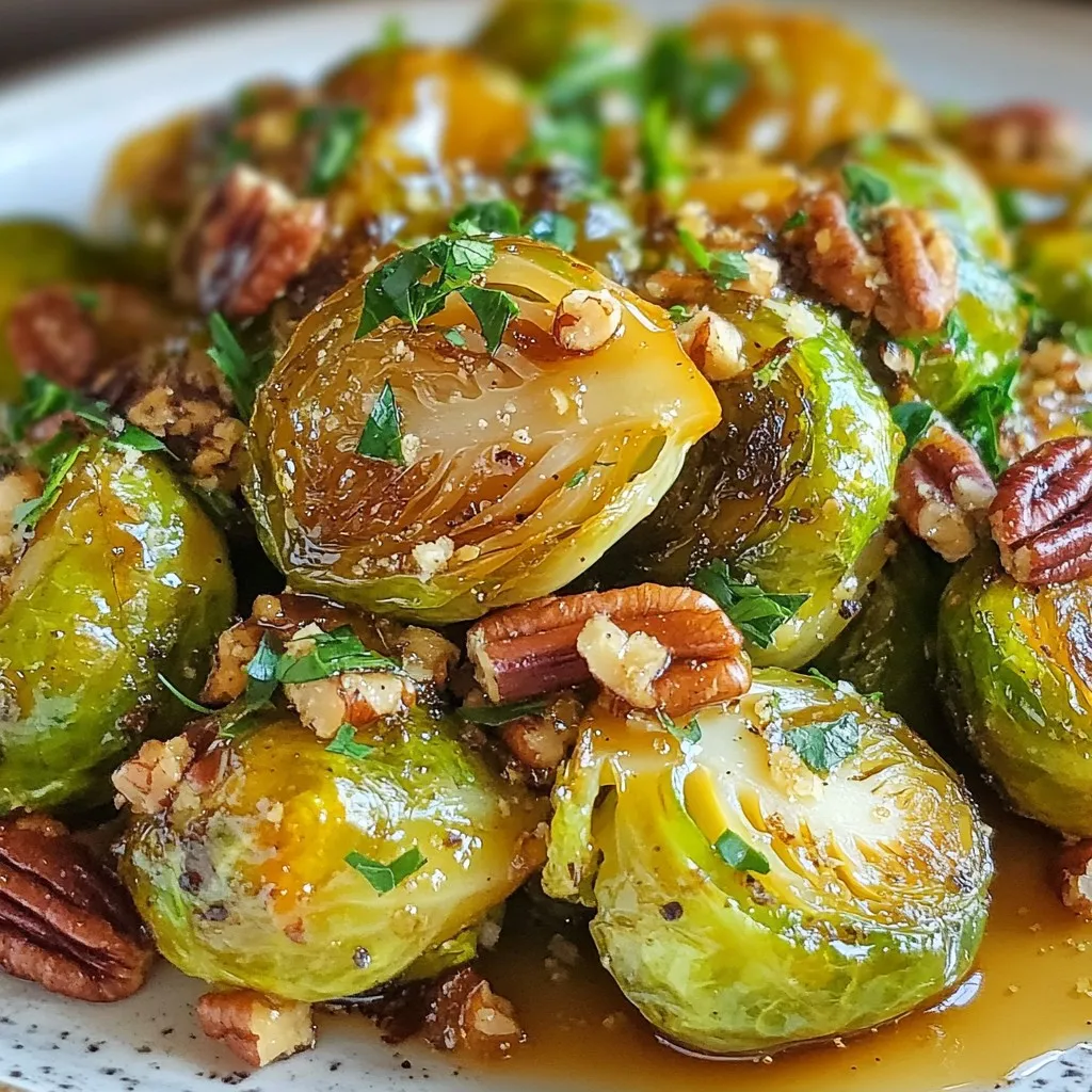 Maple Dijon Roasted Brussels Sprouts Einfaches Rezept