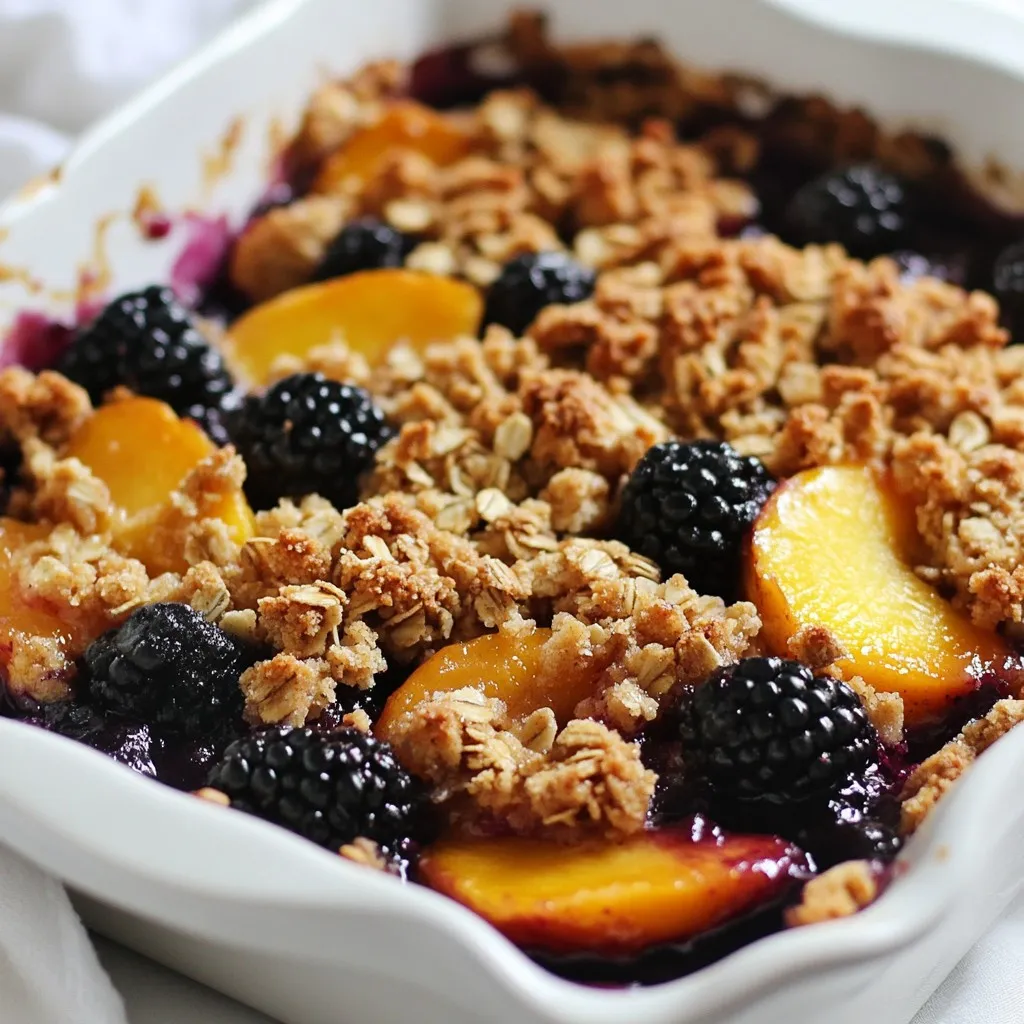 Blackberry Peach Crisp köstlicher Genuss für jeden Tag