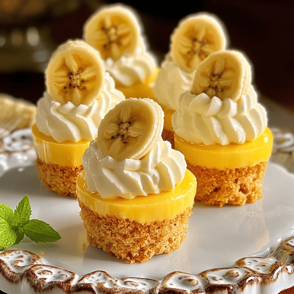 Unwiderstehliches Rezept für Mini Bananen-Pudding-Cheesecakes