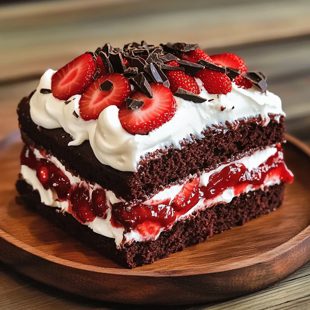 Schokoladen-Erdbeer-Küchlein Einfaches und Leckeres Rezept