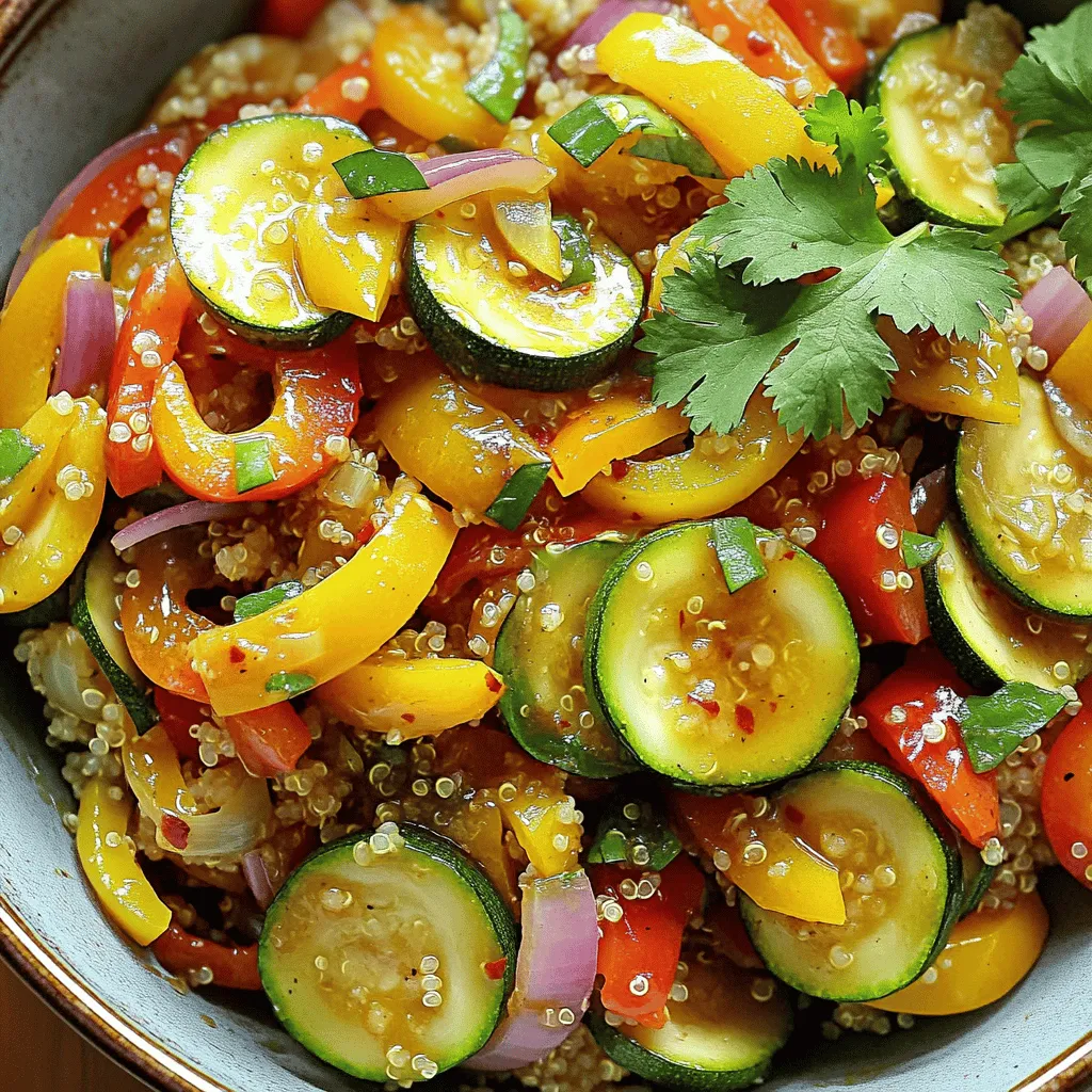 Zucchini und Pepper Stir Fry Einfaches Rezept entdecken
