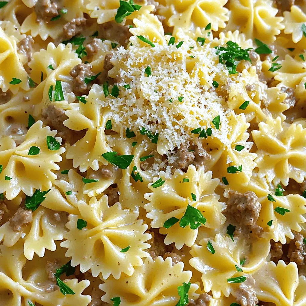 - 250 g Farfalle (Schmetterlingsnudeln) - Salz für das Kochwasser