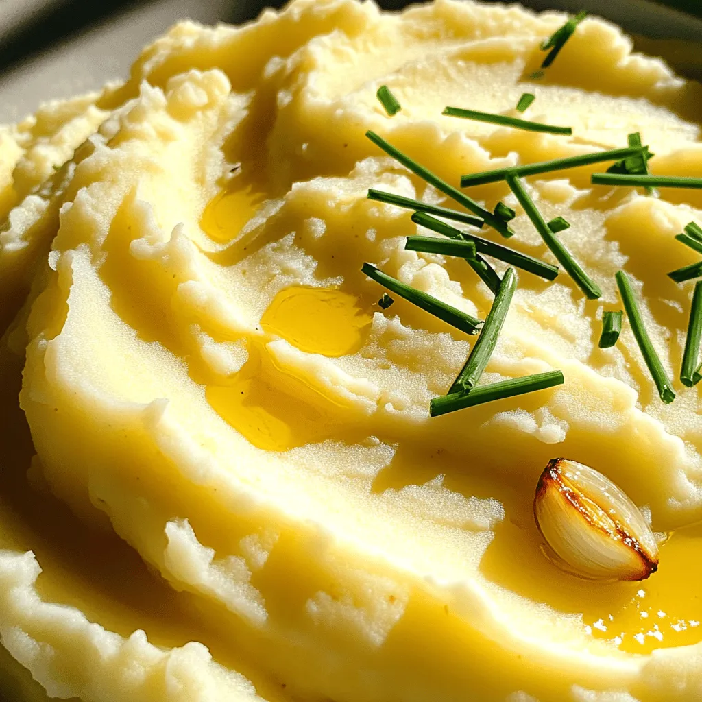 Roasted Garlic Mashed Potatoes Einfache und leckere Beilage
