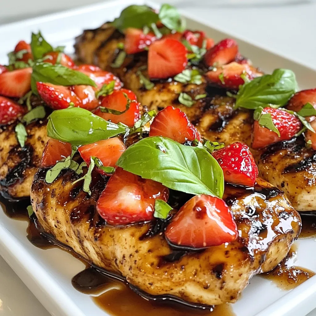 Strawberry Balsamic Chicken Einfache und köstliche Idee