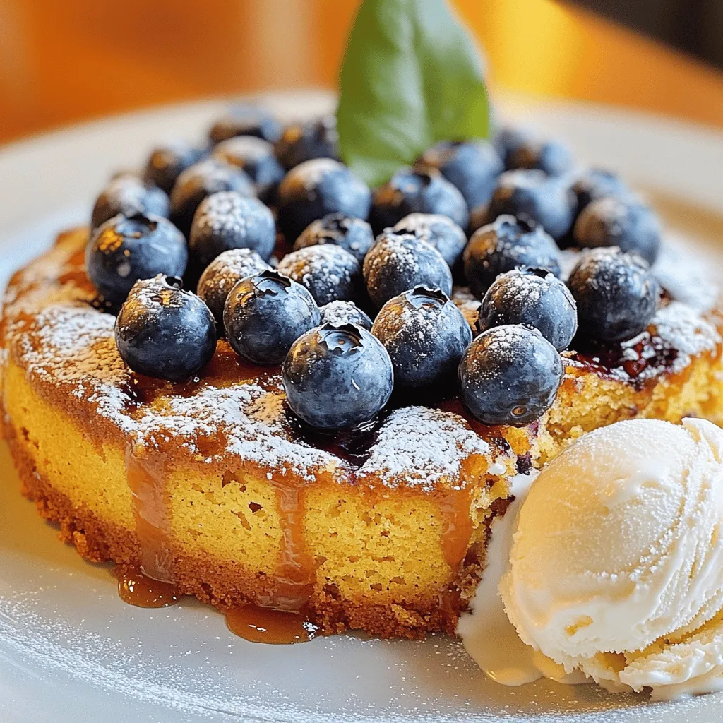 Blaubeer-Karamell-Umdrehkuchen Saftig und Verführerisch
