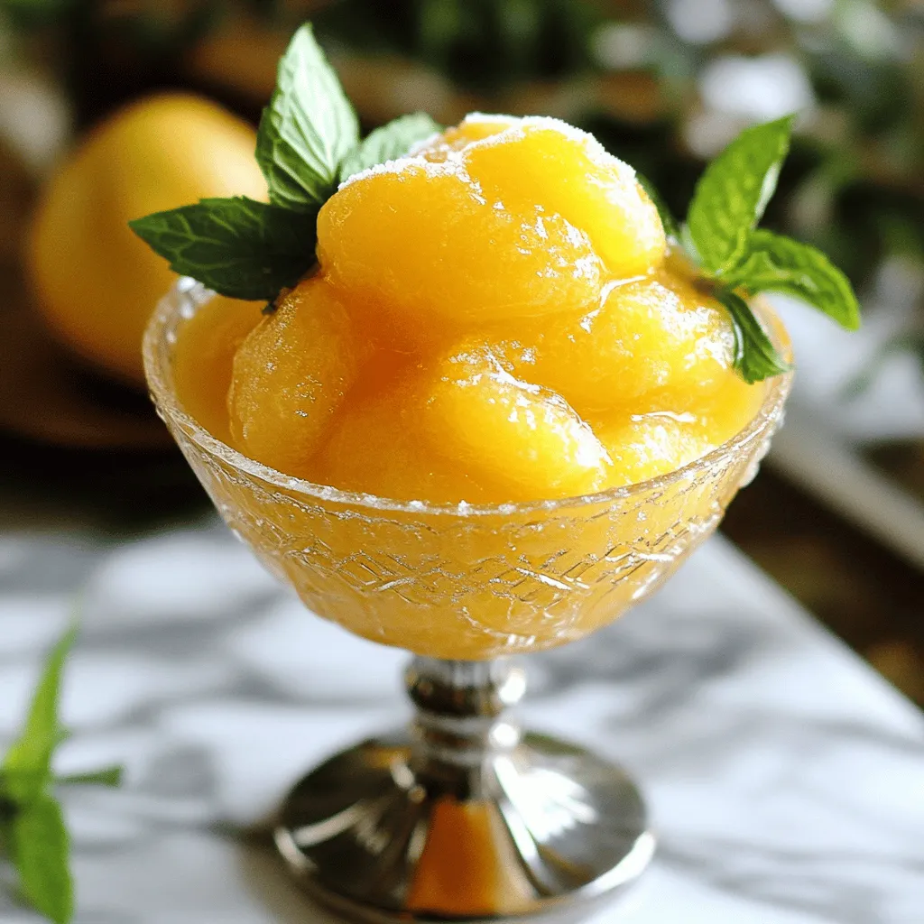 Die einfachste gefrorene Pfirsich-Limonade Rezept