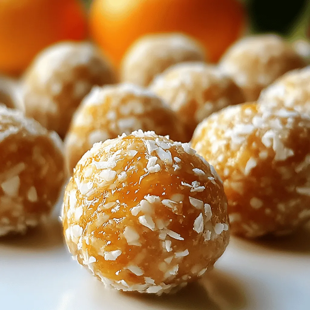 Um Orange Blossom Delight Balls zu machen, benötigen Sie einige einfache Zutaten. Diese sind Mandeln, Datteln, Kokosraspeln, Orangenblütenwasser, Zimt, Honig und Salz. Die Mandeln geben einen nussigen Geschmack. Datteln bringen natürliche Süße und eine weiche Textur. Die Kokosraspeln sorgen für einen tollen Biss. Orangenblütenwasser fügt ein blumiges Aroma hinzu, das die Bällchen besonders macht.